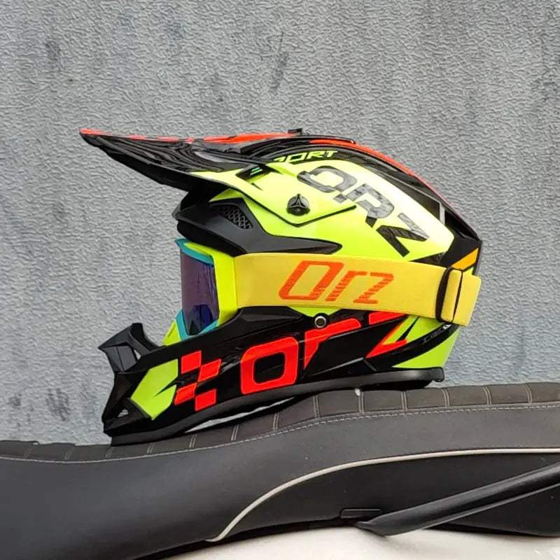 ORZ Kids Motocross Helmet Off Road Full Face DOT Approved - ToylandEU