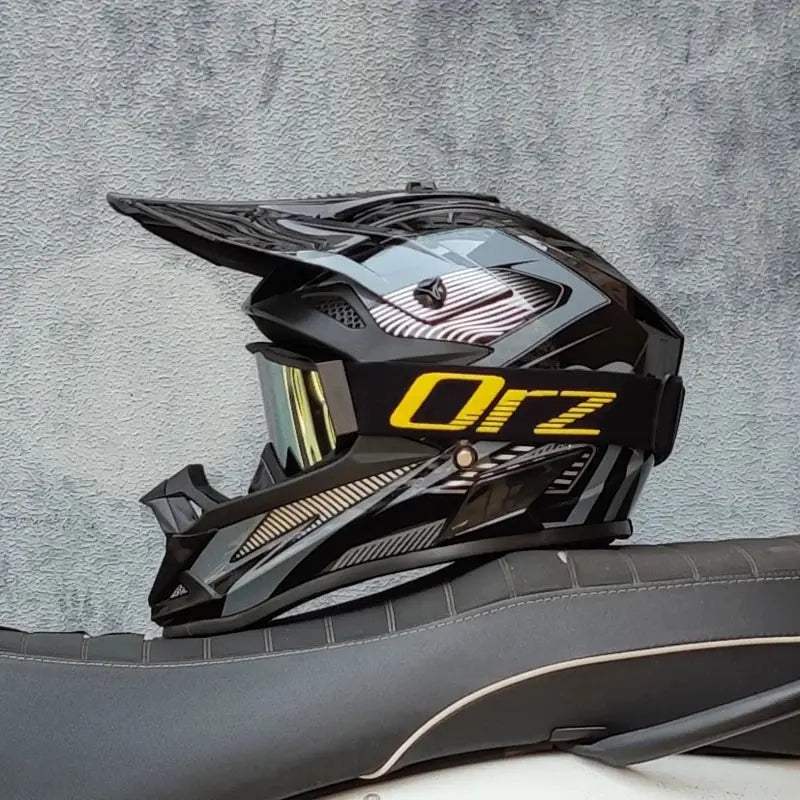 ORZ Kids Motocross Helmet Off Road Full Face DOT Approved - ToylandEU
