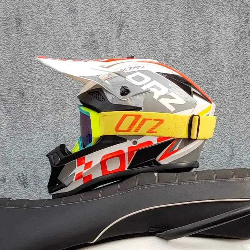 ORZ Kids Motocross Helmet Off Road Full Face DOT Approved - ToylandEU