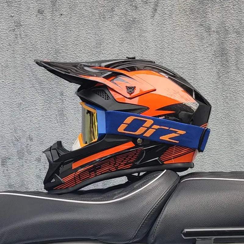 ORZ Kids Motocross Helmet Off Road Full Face DOT Approved - ToylandEU