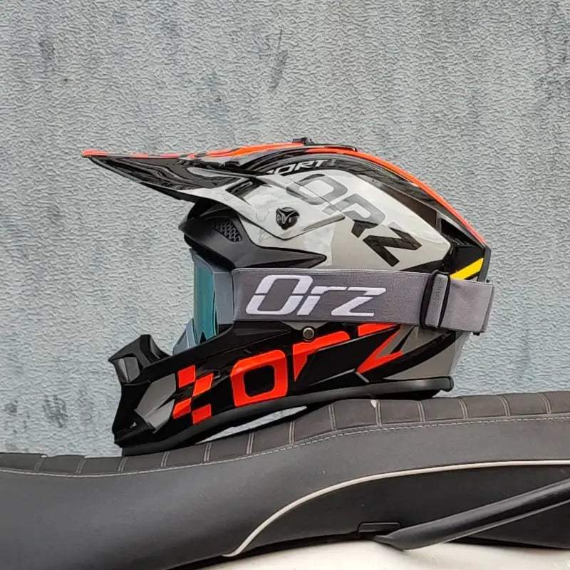 ORZ Kids Motocross Helmet Off Road Full Face DOT Approved - ToylandEU