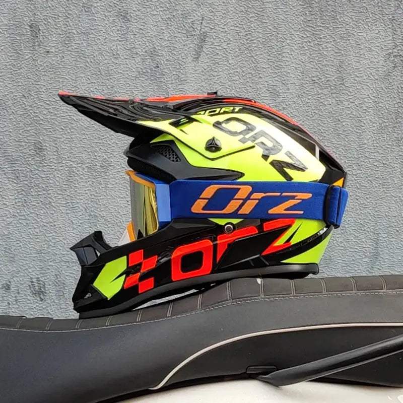 ORZ Kids Motocross Helmet Off Road Full Face DOT Approved - ToylandEU