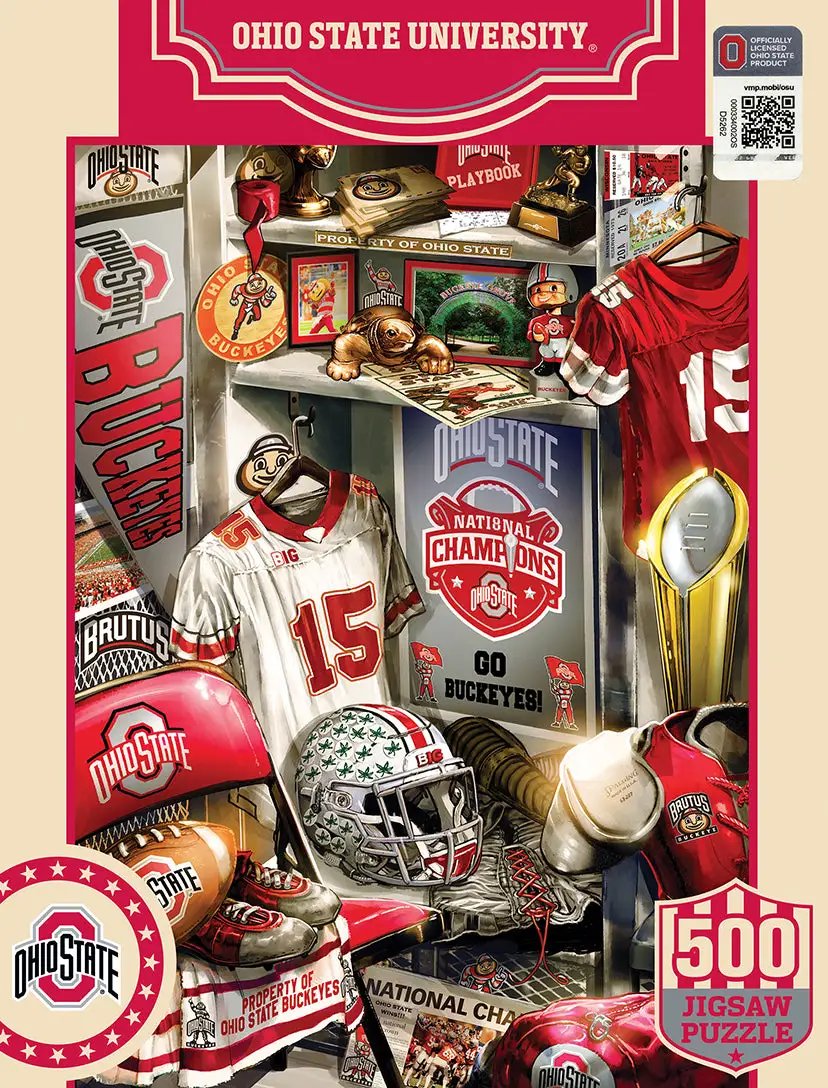 Ohio State Buckeyes Puzzle 500 Piece Locker Room
