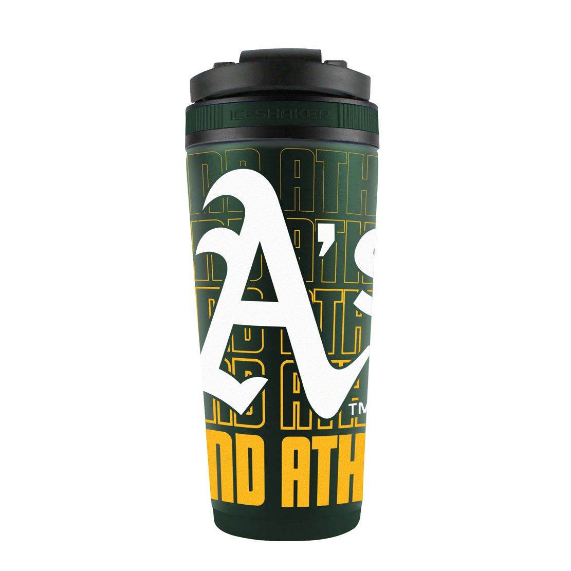 Oakland Athletics 26oz Stainless Steel Ice Shaker Bottle - ToylandEU