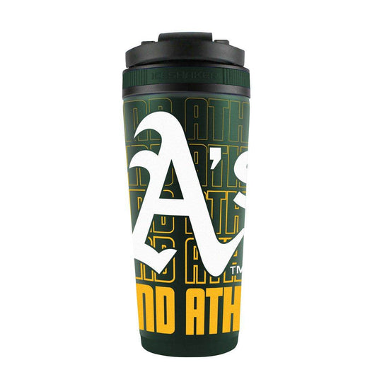 Oakland Athletics 26oz Stainless Steel Ice Shaker Bottle - ToylandEU