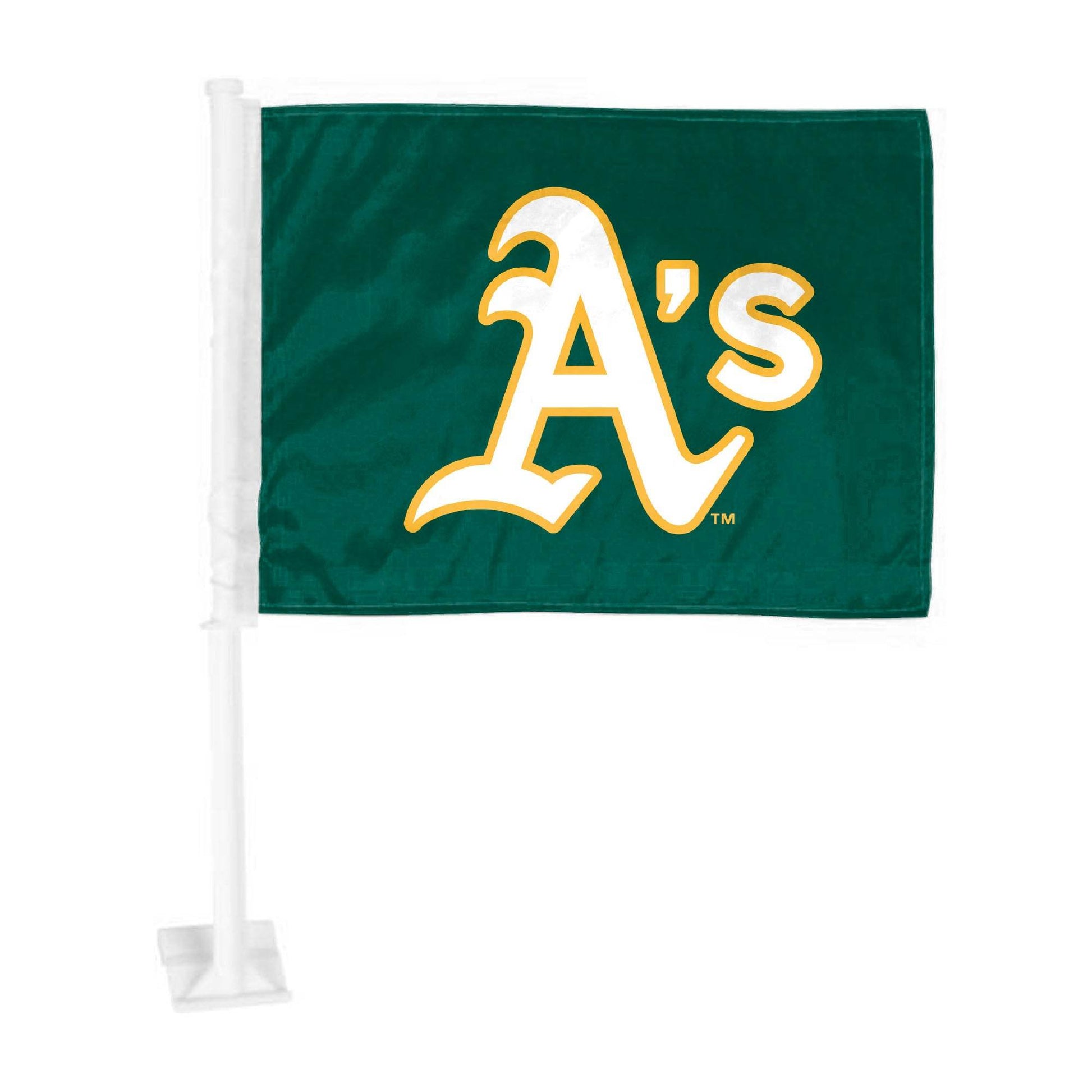 Oakland Athletics Car Flag Primary Logo Nylon Clip Durable - ToylandEU