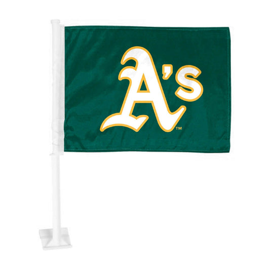 Oakland Athletics Car Flag Primary Logo Nylon Clip Durable - ToylandEU