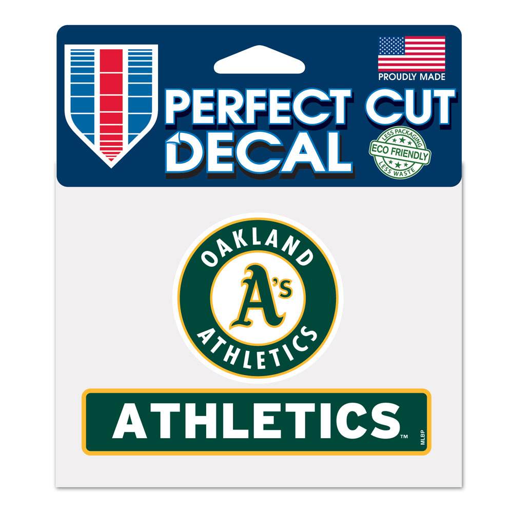 Oakland Athletics Decal 4.5x5.75 Perfect Cut Color Vinyl - ToylandEU