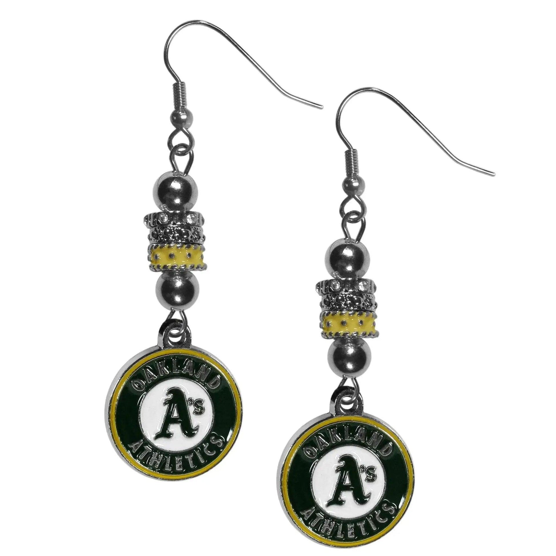  Oakland Athletics Earrings Euro Style Team Charm Beads -  ToylandEU™