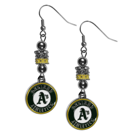  Oakland Athletics Earrings Euro Style Team Charm Beads -  ToylandEU™