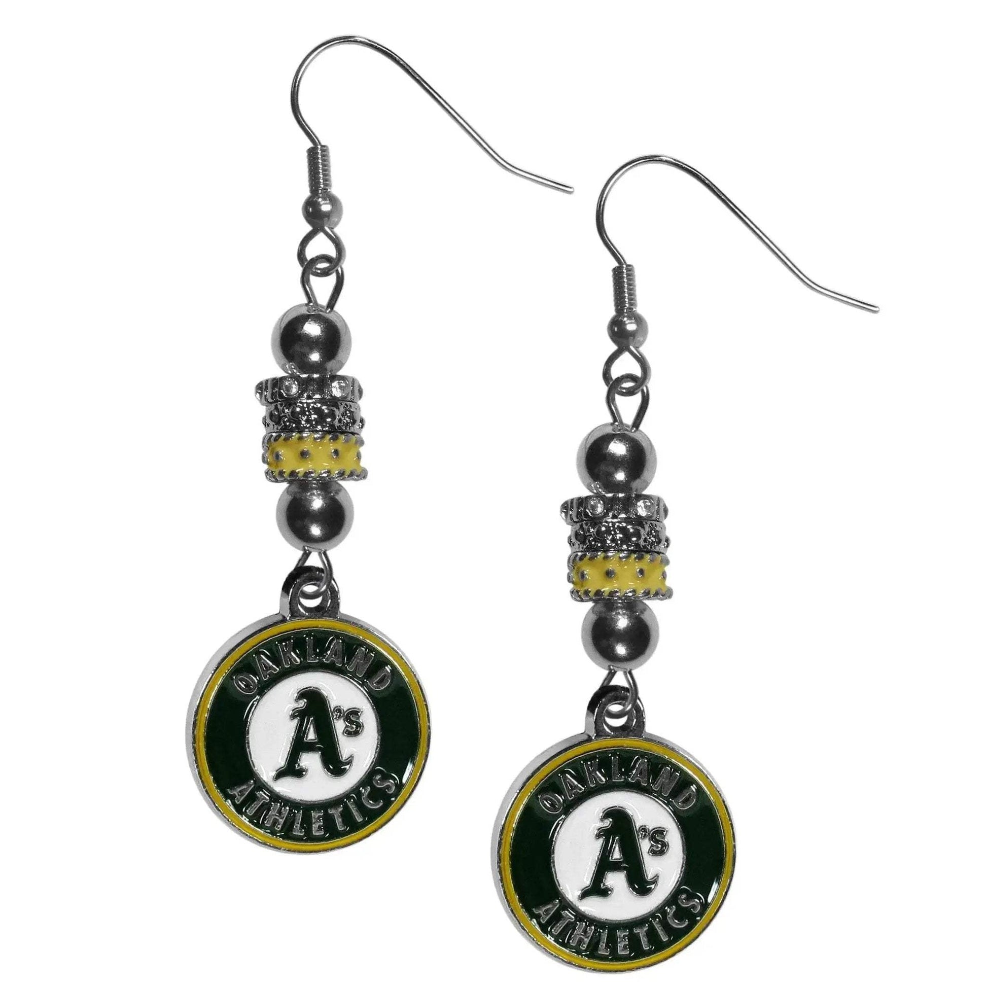  Oakland Athletics Earrings Euro Style Team Charm Beads -  ToylandEU™