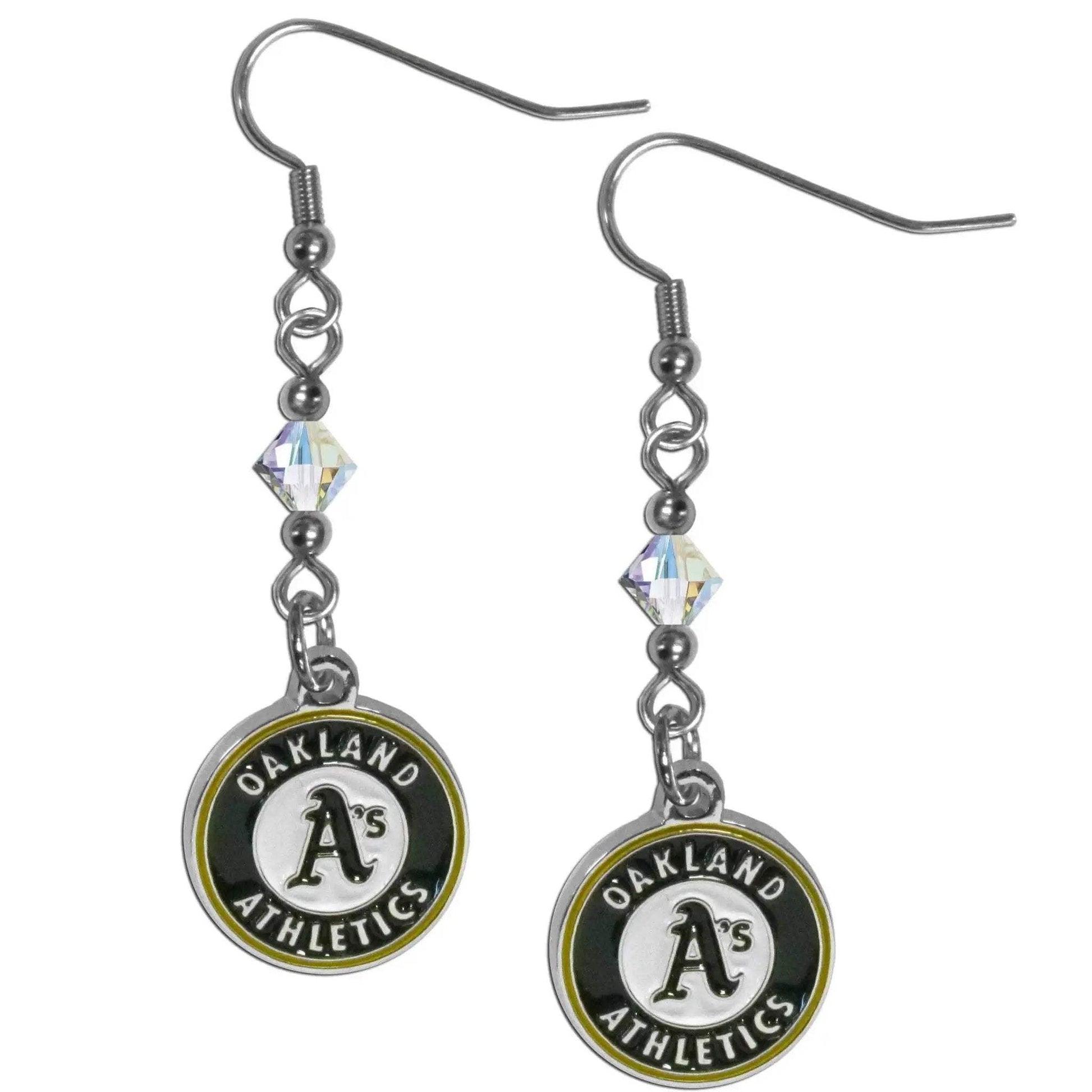  Oakland Athletics Earrings Nickel Free Fish Hook Emblem -  ToylandEU™