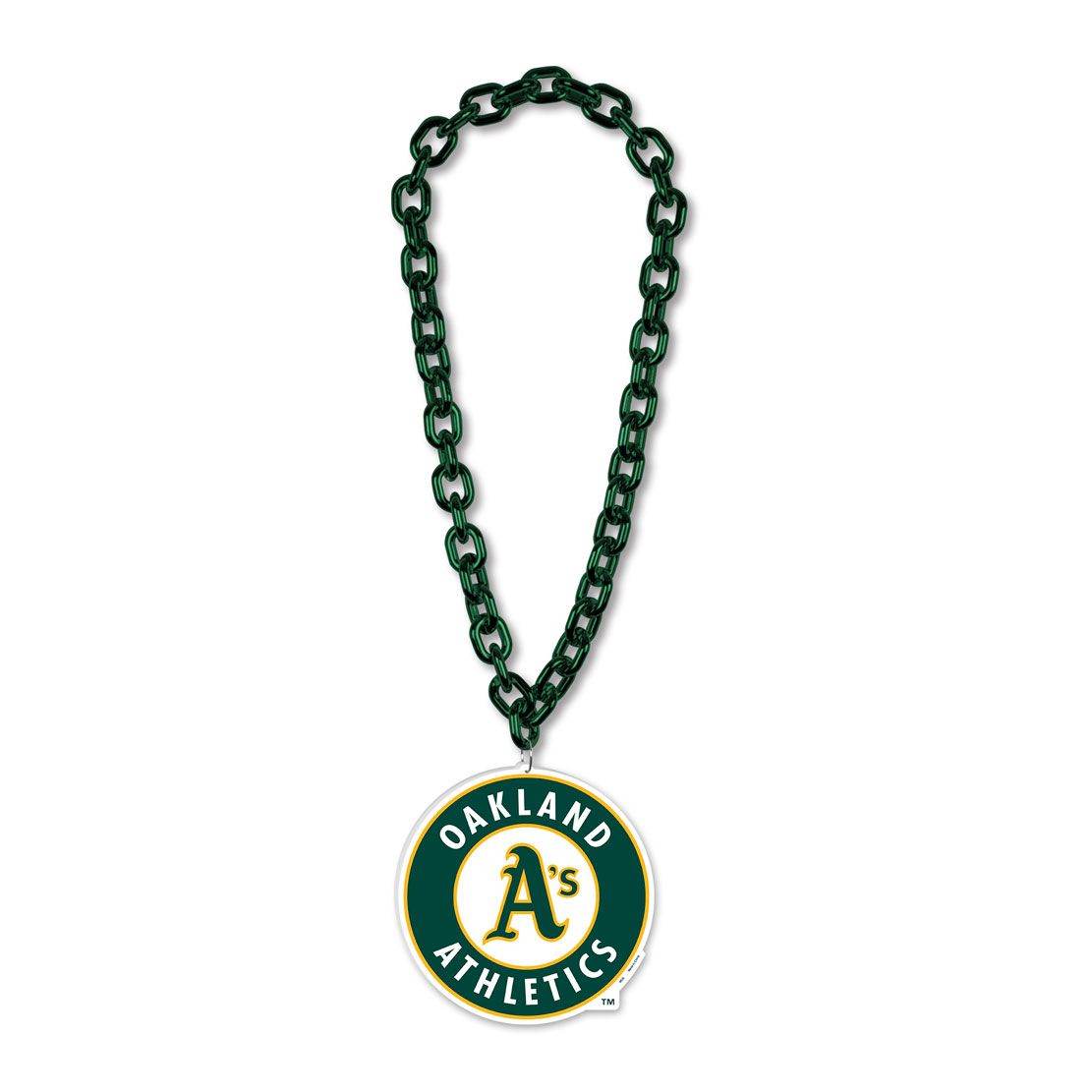 Oakland Athletics Foam Logo Necklace With 38 Inch Chain - ToylandEU