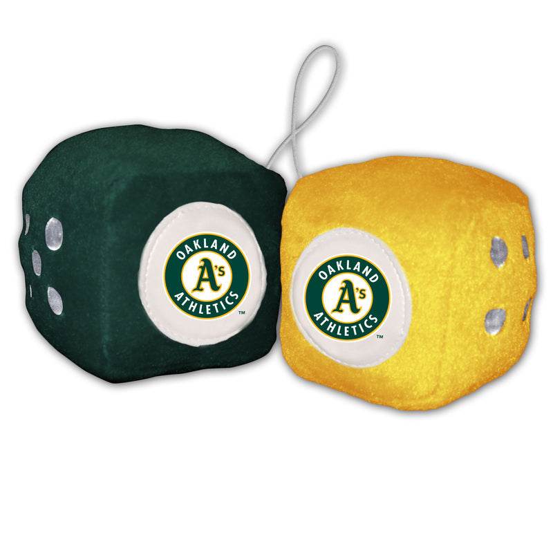 Oakland Athletics Fuzzy Dice Official Licensed MLB Decor - ToylandEU