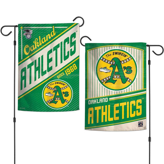 Oakland Athletics Garden Flag 12x18 2 Sided Cooperstown - ToylandEU