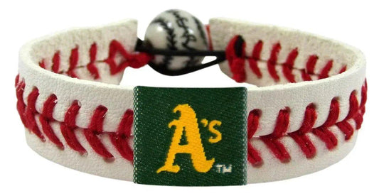 Oakland Athletics Leather Bracelet With Ceramic Bead -  ToylandEU™