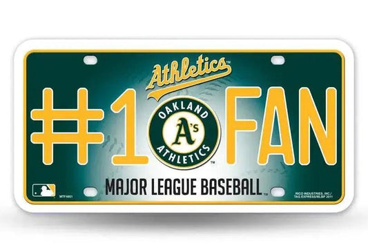  Oakland Athletics License Plate One Fan Aluminum Plaque -  ToylandEU™