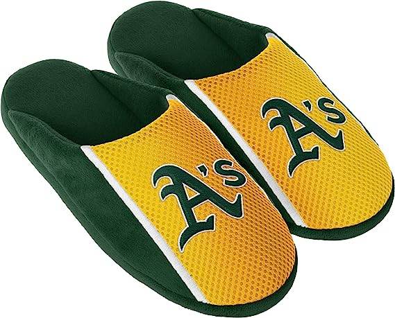 Oakland Athletics Slipper for Men Big Logo Size S 1 Pair - ToylandEU