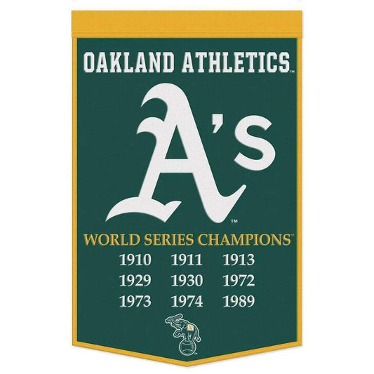  Oakland Athletics Wool Banner 24x38 Dynasty Champ Design -  ToylandEU™