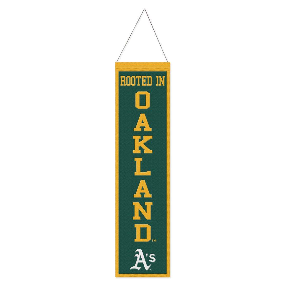 Oakland Athletics Wool Banner 8x32 Heritage Slogan Design - ToylandEU