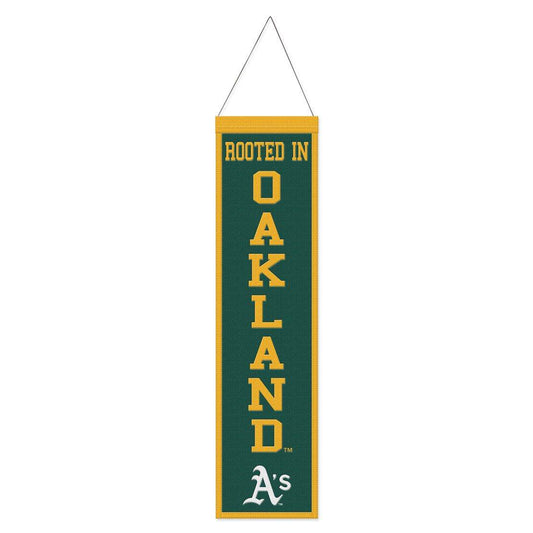 Oakland Athletics Wool Banner 8x32 Heritage Slogan Design - ToylandEU