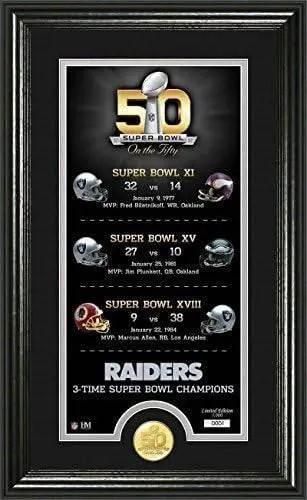  Oakland Raiders Super Bowl 50th Bronze Coin Photo Mint -  ToylandEU™