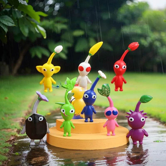 Фигурка от играта Oatchi, аниме, Pikmin, комплект от 8 части, подаръци - ToylandEU