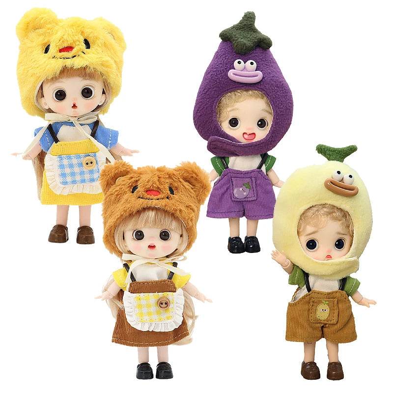 Ob11 Bjd Doll Boy Pig Face Piggy Ball-jointed Mini Doll Gift - ToylandEU