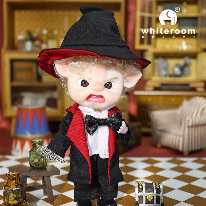 Ob11 Bjd Doll Boy Pig Face Piggy Ball-jointed Mini Doll Gift - ToylandEU