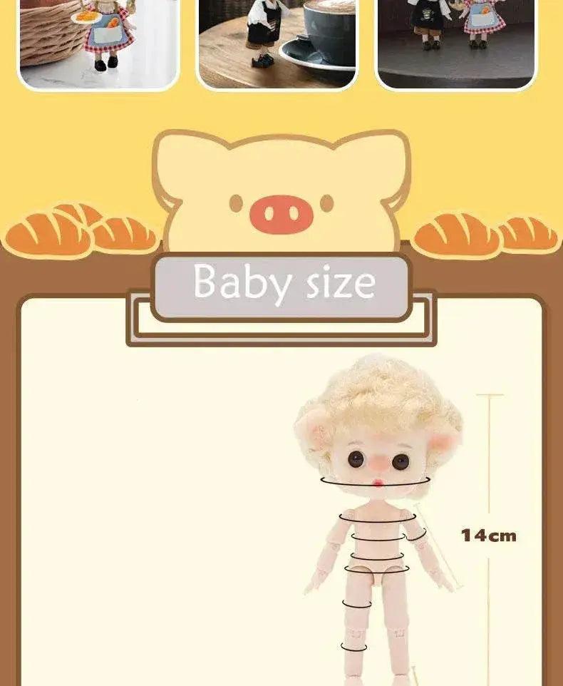  Ob11 Bjd Doll Boy Pig Face Piggy Mini Doll Gift Toy -  ToylandEU™