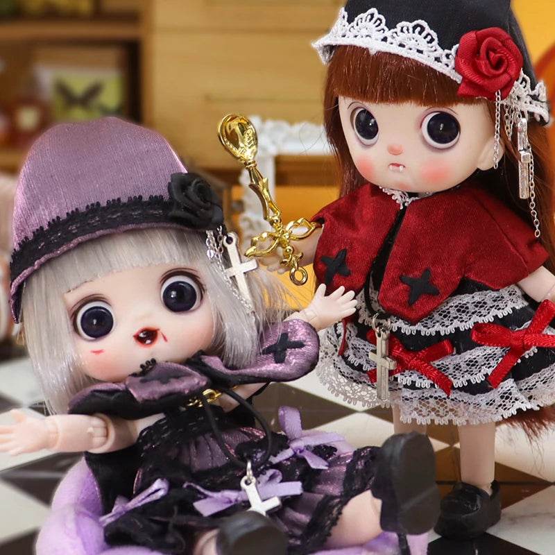 Ob11 Bjd Doll For Girl 14cm Halloween Collectible Dress - ToylandEU
