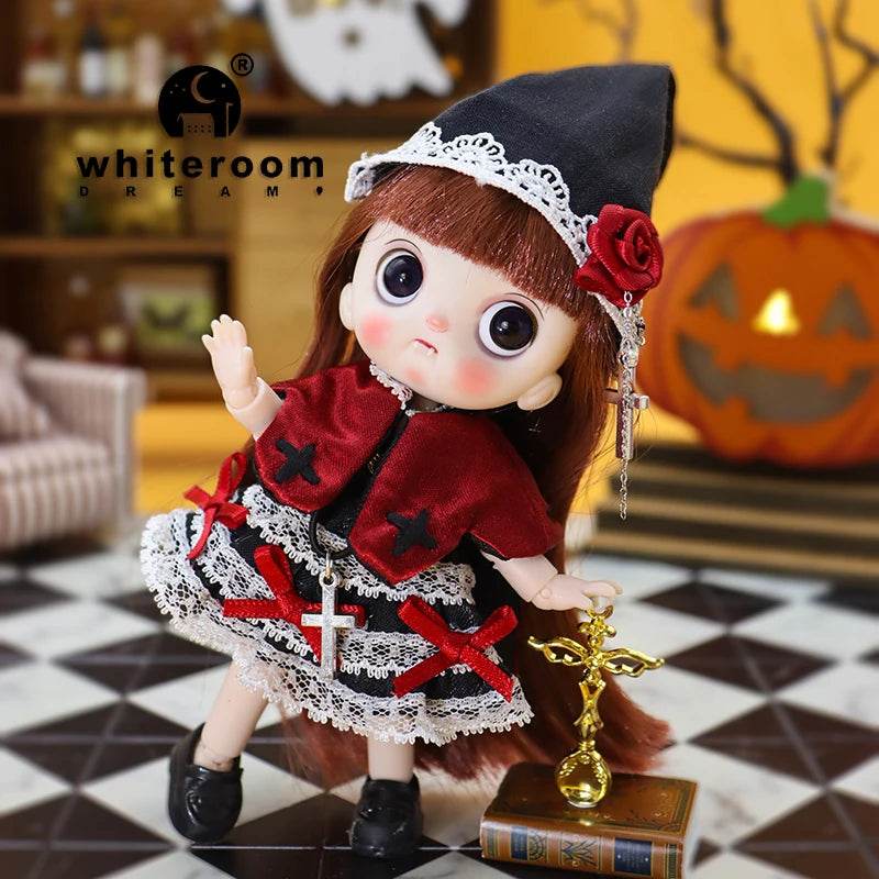 Ob11 Bjd Doll For Girl 14cm Halloween Collectible Dress - ToylandEU