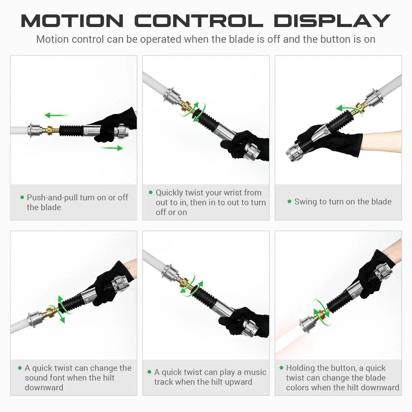  Obi Wan Inspired Lightsaber Smooth Swing Motion Metal -  ToylandEU™