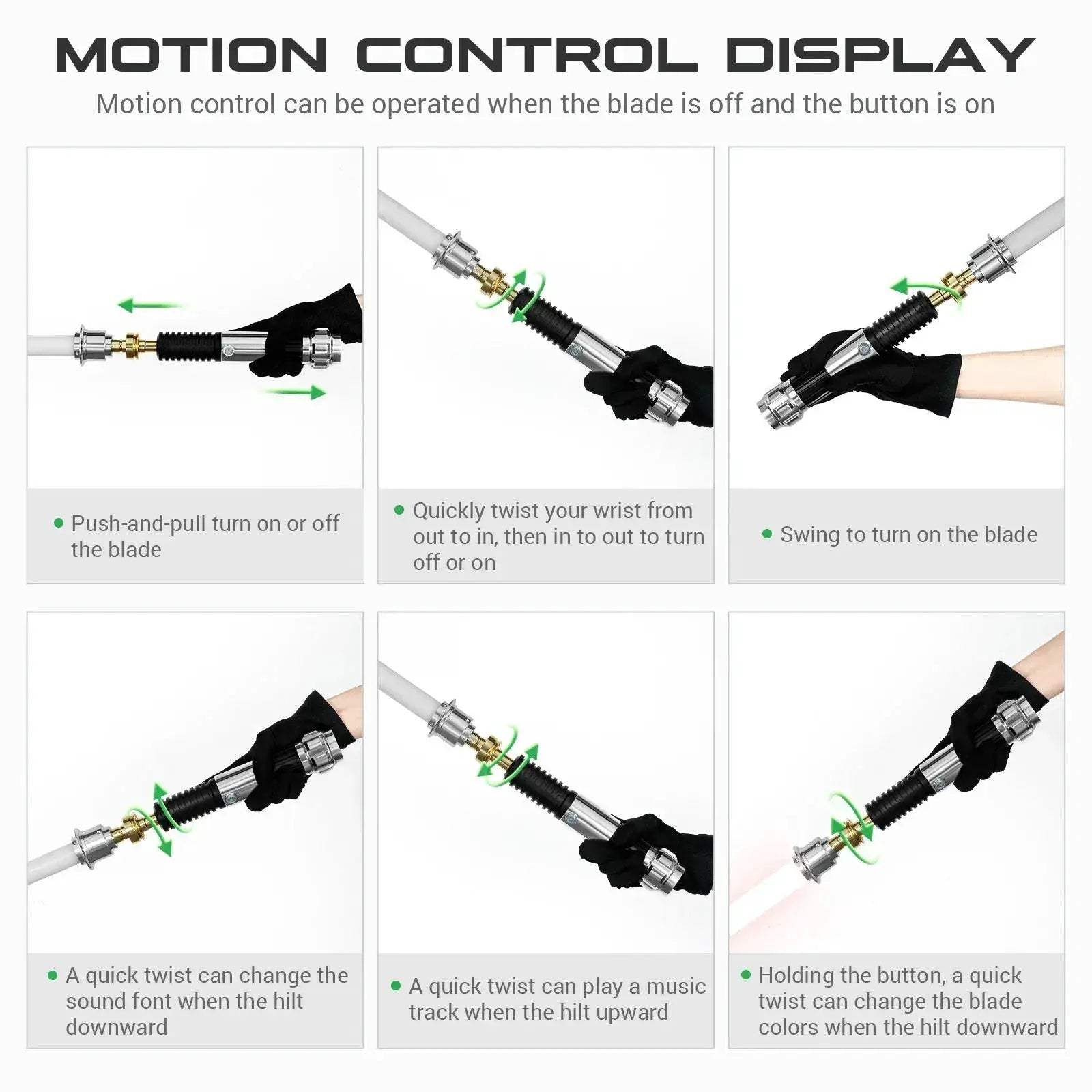 Obi Wan Inspired Lightsaber With Smooth Swing Motion Control - ToylandEU