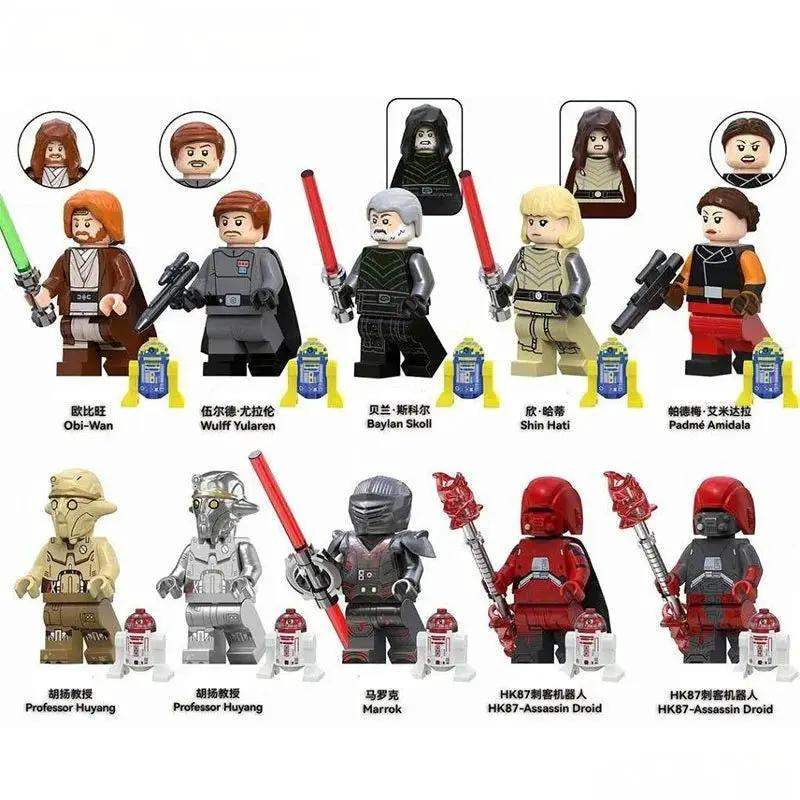 Obi Wan Kenobi & Ahsoka Set of 10 | Lego Minifigures Custom Toys - Minifigure Toys