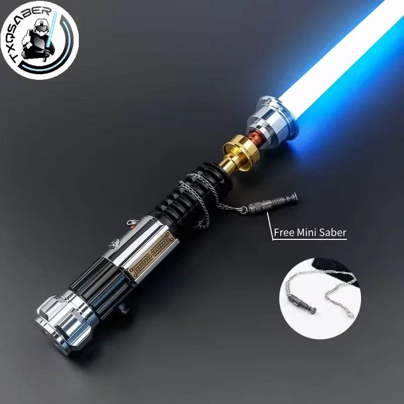 Obi Wan Kenobi Battle Light Saber Pixel Blade Lightsaber- Smooth Swing Feature - Laser Sword Toy for Ages 6+ - ToylandEU