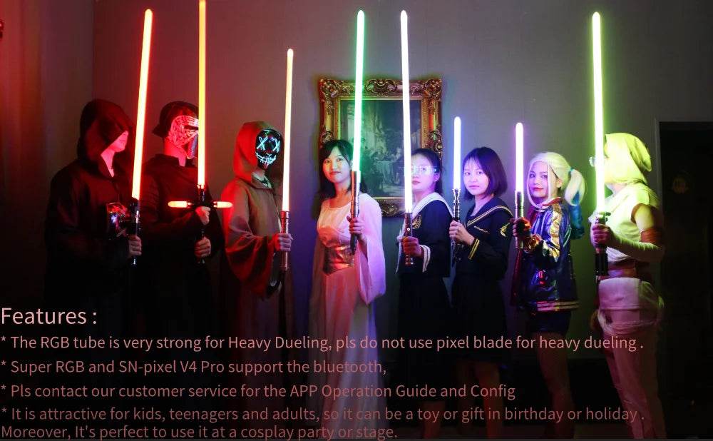 Obi Wan Kenobi Battle Light Saber Pixel Blade Lightsaber- Smooth Swing Feature - Laser Sword Toy for Ages 6+ - ToylandEU