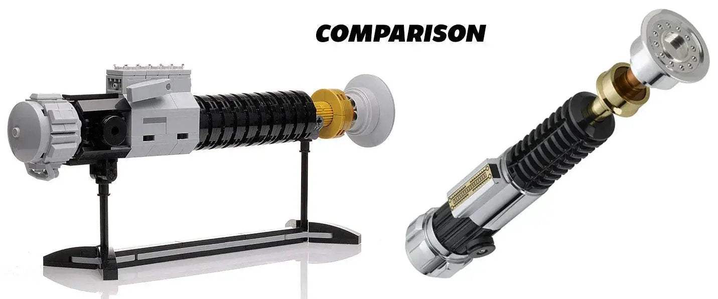 LEGO Obi Wan Kenobi Lightsaber with Stand Life Size - ToylandEU