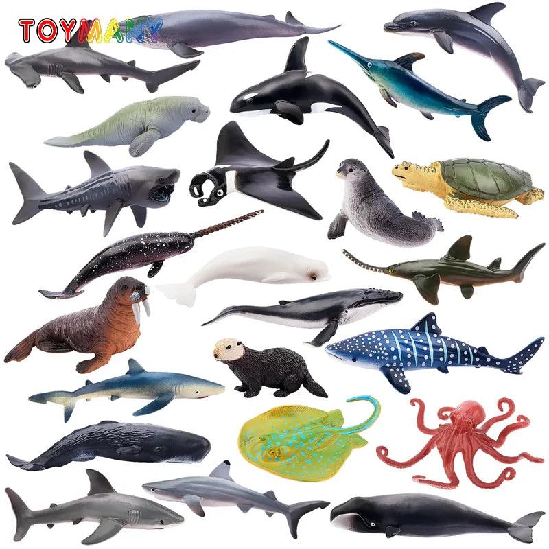  Ocean Animal Figure Set Mini PVC Figures Toylandeu 