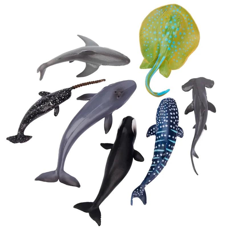  Ocean Animal Figure Set Mini PVC Figures Toylandeu 