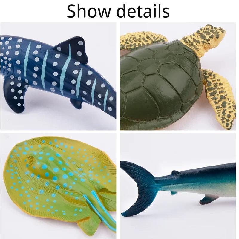  Ocean Animal Figure Set Mini PVC Figures Toylandeu 