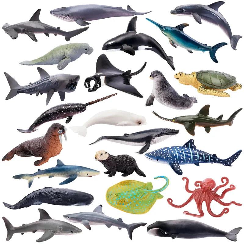  Ocean Animal Figure Set Mini PVC Figures Toylandeu 