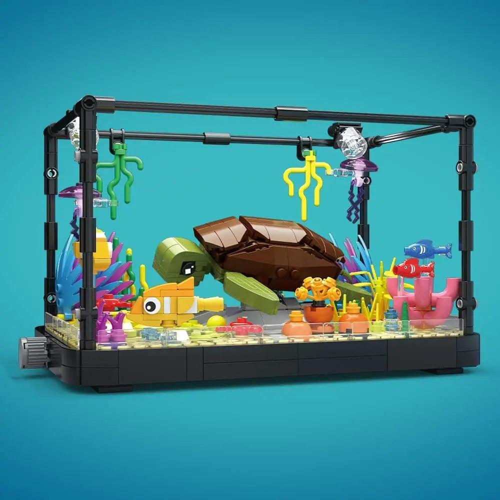  Ocean Aquarium Blocks | Turtle Included | Toylandeu™ 