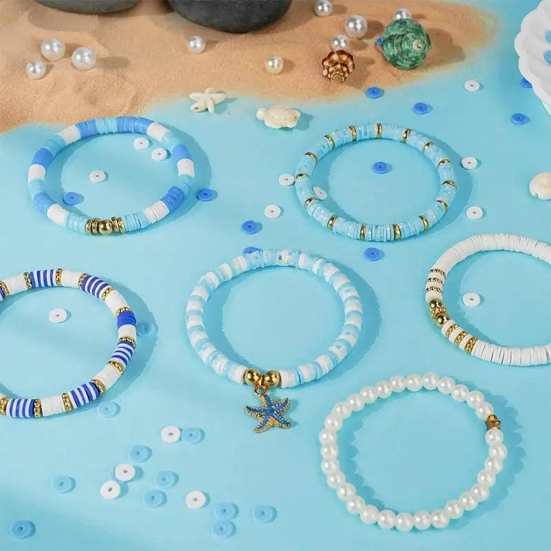  Ocean Beach Friendship Bracelet Kit Durable Clay Beads -  ToylandEU™