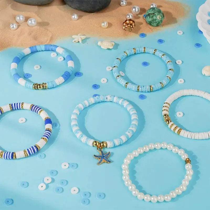 Ocean Beach Friendship Bracelet Kit With Clay Beads - ToylandEU