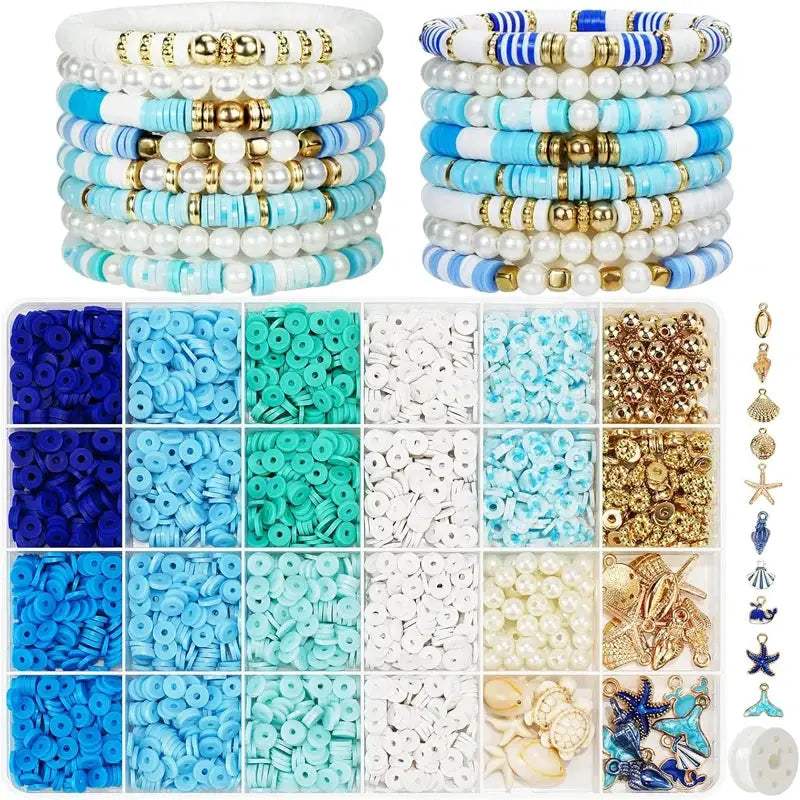 Ocean Beach Friendship Bracelet Kit With Clay Beads - ToylandEU