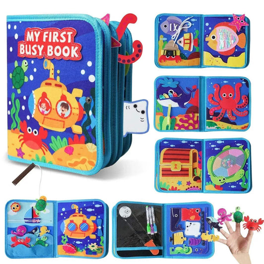  Ocean Busy Book Montessori Toy For Early Fine Motor -  ToylandEU™