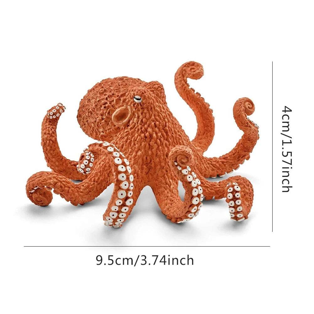 Ocean Creatures Action Figures Set - Turtle, Octopus & Crocodile Toys - ToylandEU