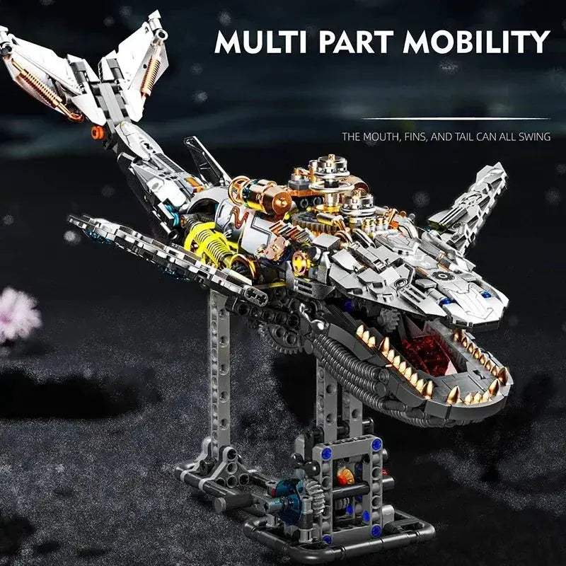 Ocean Life Mechanical Whale Blocks With Light Power Module - ToylandEU