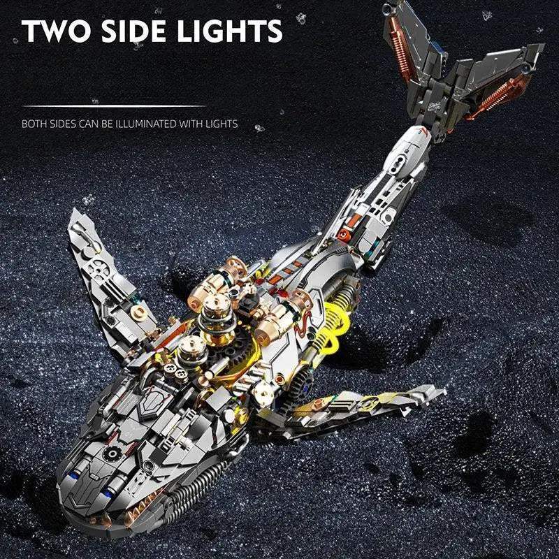 Ocean Life Mechanical Whale Blocks With Light Power Module - ToylandEU